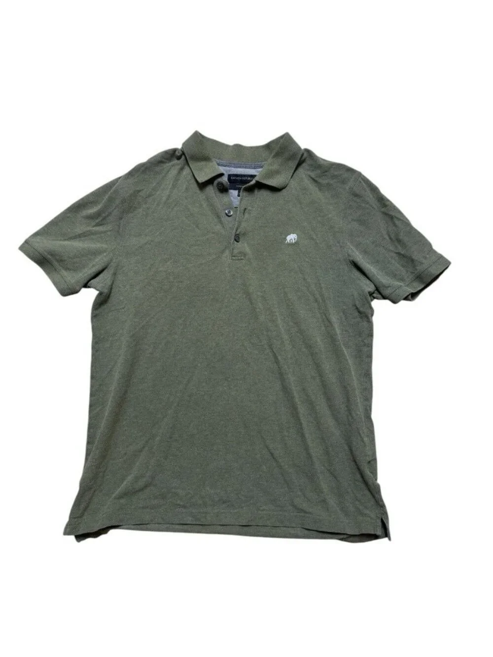 Banana Republic Green Polo Shirt Standard Fit Cotton Stretch Men L